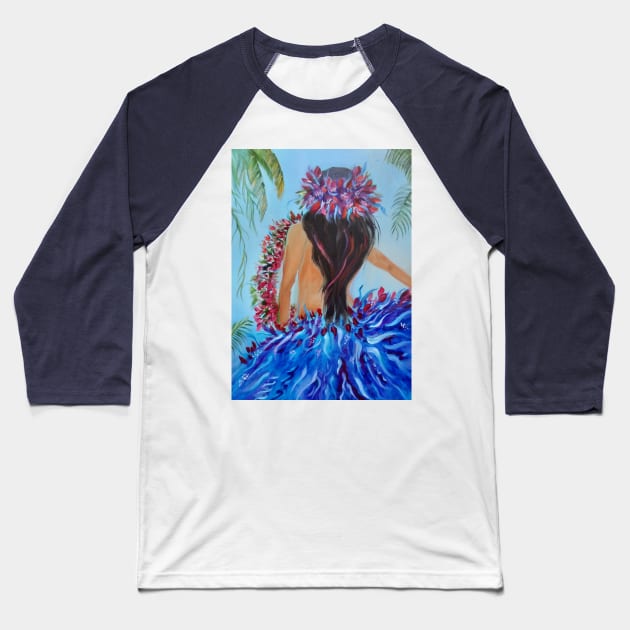 Hula Dance 11 Baseball T-Shirt by jennyleeandjim